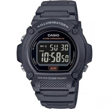 Casio Collection Men's Digital Watch W-219H-8BVEF Gray with Daily Alarm