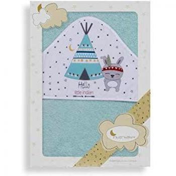 Interbaby 01202-03 - Capa de baño TIPI OSO verde, unisex