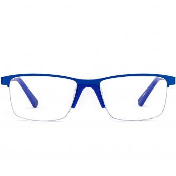 Etnia Barcelona Oder BL Men's Eyeglasses - Blue Frame, Size 57, Blue Light Block Available
