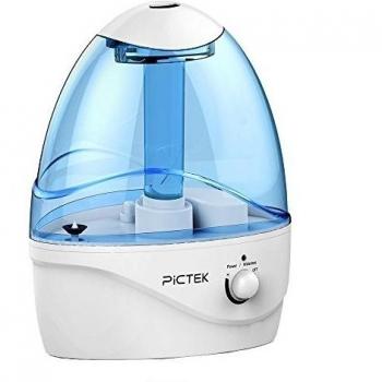 Humidificador Ultrasónico 2.5L ,Pictek Vapor Frío, Purificador de Agua Incorporado, Control de Vapor, Luz Nocturna LED, Agua de Gran Capacidad 12 Horas Trabajo Continuo, Apagado Automático, Sin Ruido para Oficina Dormitorio Hogar