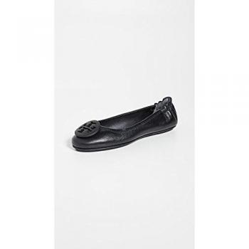 Tory Burch Women's Minnie Travel Ballet Flats - Perfect Black - Size 8.5