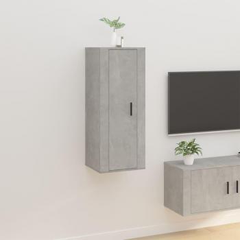 Mueble para TV de pared gris hormigón 40x34,5x100 cm vidaXL