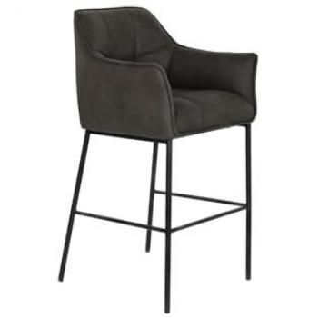 Taburete DKD Home Decor Marrón oscuro Metal 59 x 60 x 107 cm