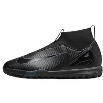 Nike Jr. Mercurial Superfly 10 Academy Zapatillas de fútbol de perfil alto TF - Niño/a y niño/a pequeño/a - Negro (38.5)