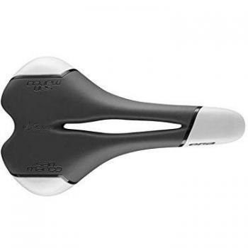 Selle San Marco Era dynamic glamour Sillín, mujer, 158 mm, negro y blanco, Multicolor, M