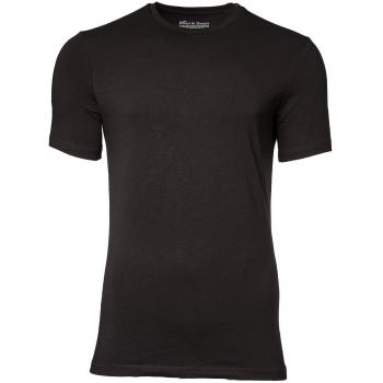 DAILY BREAD & BOXERS Camiseta Cuello Caja ALGODÓN ORGÁNICO, Negro
