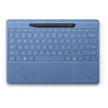 Teclado Microsoft Surface Pro Flex + Stylus Slim Pen 2 Azul Zafiro - Bluetooth, Retroiluminado, con Touchpad y Cargador Integrado