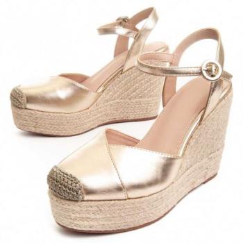 Cuña de Esparto para Mujer Montevita Wesparto4 88499 Dorado Talla: 40