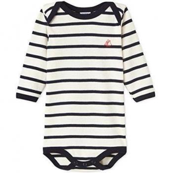 PETIT BATEAU Iconique, Body para Bebés, Coquille/Smoking 63, 24M