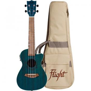 Flight DUC380 CEQ Topaz Electro-Acoustic Concert Ukulele