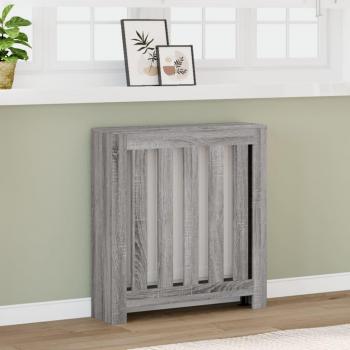Cubierta de radiador de madera vidaXL 78x20x82 cm en color Madera antigua, Roble y Blanco; Cubierta de radiador de madera ingeniería gris Sonoma 78x20x82 cm vidaXL
