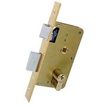 Cerradura Embutir Madera Golpe y Llave Ezcurra 3100-Cromo/124X40