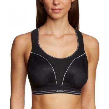 Shock Absorber S044 - Sujetador deportivo para mujer, color negro, talla 100B