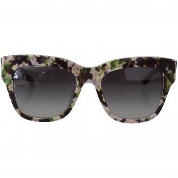 Dolce & Gabbana Elegant Black Multicolor Gradient Sunglasses, Female, Size: ONE SIZE