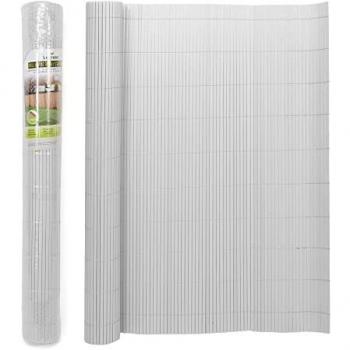 Cañizo PVC Doble Cara 1000 g/m2 - Valla de Ocultación 1,5x3m - Protección Visual Privacidad para Jardín, Balcón o Terraza - Color Blanco