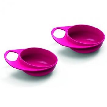 Nuvita Easy Eating Children's Bowl Pink 1pc
