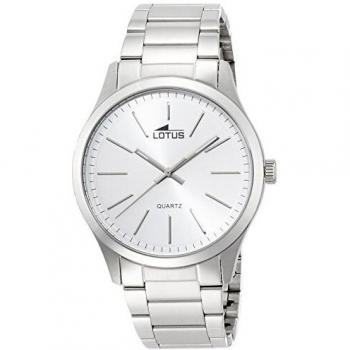 Reloj Lotus Minimalist para Hombre con Esfera Blanca y Correa de Acero Inoxidable 15959/1