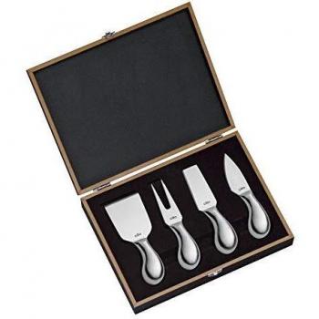Set de 4 cuchillos para queso Cilio Piave en caja, acero inoxidable