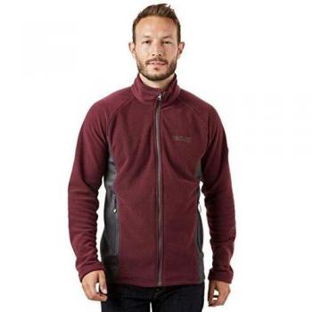 Regatta Tafton - Forro polar con cremallera completa, diseño de panal, color gris, talla grande