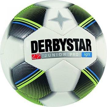 Derbystar Junior Light – Balón de fútbol infantil, infantil, color weiß schwarz gelb blau, tamaño 4