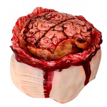 Gorro de Sesos Abiertos con sangre y Cerebro Explotado