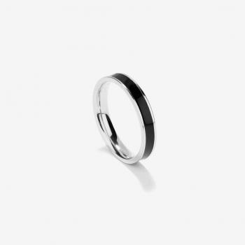 Anillo de Hombre Nogueiras de Acero Plateado Talla 22