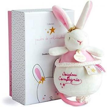 Doudou et Compagnie DC3519 Lapin Etoil - Reloj de música, color rosa