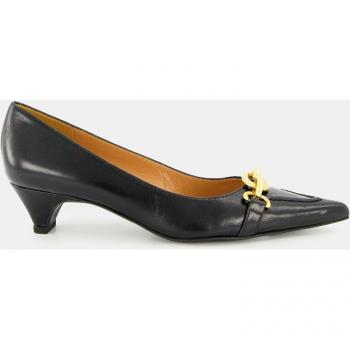Zapatos de salón de mujer en piel tipo mocasín con tacón embudo Latouche