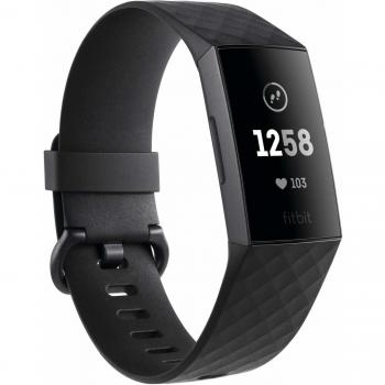 Fitbit Charge 3 Pulsera Avanzada de Actividad física, Unisex Adulto, Grafito/Negro, Talla única