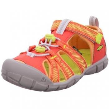 Keen - Sandalias de montaña para niños SEACAMP II CNX, características: diseño ligero, suela flexible, cierre de velcro ajustable, plantilla acolchada, resistente al agua y con protección en la punta