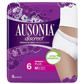 Ausonia Discreet Braguitas Pants M para Pérdidas de Orina - 9 unidades
