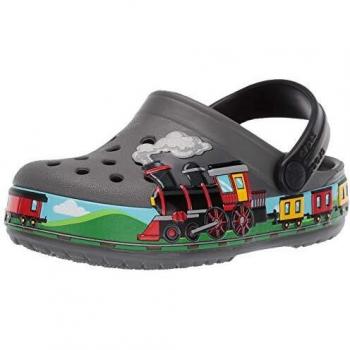 Crocs CrocsFL Train Band Clog K, Zuecos Unisex niño, Gris