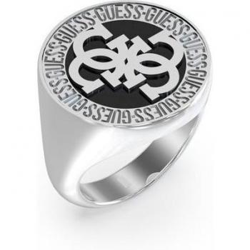 Anillo de hombre 4G Icon de acero plateado
