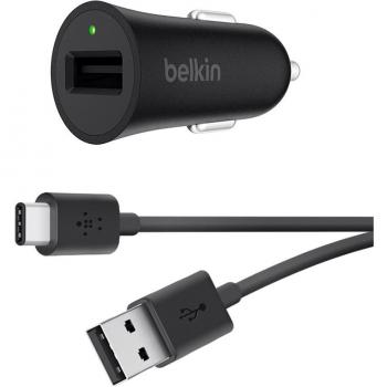 Belkin Boost Up F7U032bt04-BLK - Cargador para Coche de 18 W y Cable USB-A a USB-C