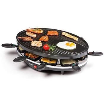 DOMO Plancha Grill DO9038G Negro 1200W - Antiadherente - Indicador Luminoso - Enchufe Sí