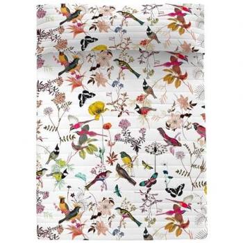 Colcha Selva Tropical Happy Friday 100% Algodón Multicolor 180x260 cm (Cama 80/90)
