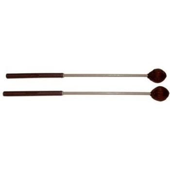 Par mazas xilófono soprano,Bola pequeña de lana. Longitud: 380 mm