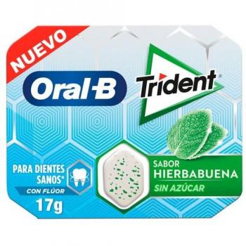 Trident Oral-B Chicle Hierbabuena 10 Unidades