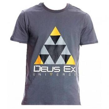 Camiseta Gris Deus Ex Sierpinski Triangles Talla L