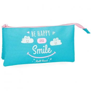 Roll Road Happy Neceser de Viaje, 22 cm, 1.32 litros, Azul