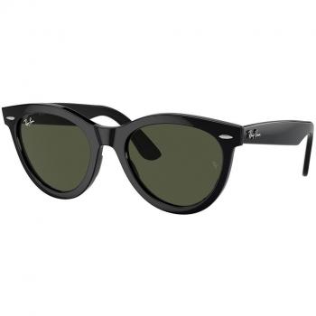 Ray-Ban RB2241F Wayfarer Way Asian Fit 901/31 Gafas de Sol para Hombre Negras