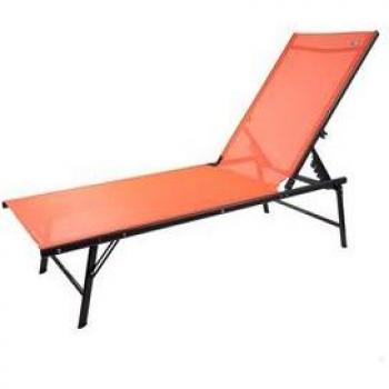 Tumbona Aktive Garden 6 Posiciones Plegable Naranja