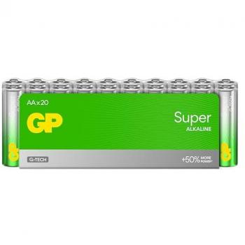 Conjunto de 20 Baterías Alcalinas GP Super AA 1.5V LR6