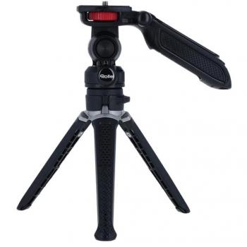 Trípode Flexible Rollei Creator Grip 3 en 1 con Cabezal Giratorio de 360° y Soporte para Cámara Compacta y Smartphone