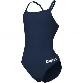 Bañador de Una Pieza para Niña Arena Team Challenge Solid, Deportivo, Secado Rápido, Tejido MaxLife Eco, Resistencia al Cloro y Protección UV UPF 50+