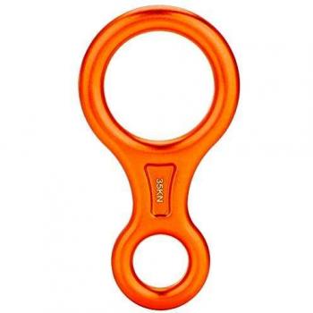 Alomejor Escalada Rappel Safety 35KN Montañismo Escalada Figura 8 Cuerda Descensor Anillo