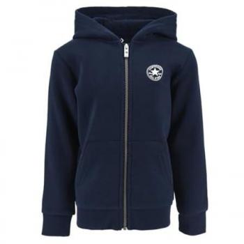 Sudadera con Cremallera para Niños Converse Chest Core Fleece Azul 8/10 Años