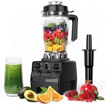 Batidora de Vaso 2000W, Licuadora Profesional Incluye 8 Velocidades Regulables y 4 Programas Preestablecidos, 2 Litros Taza Tritan, 33000U/ Min, sin BPA, para Batido/ Helado/ Postre/ Sopa