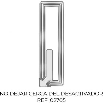 Etiquetas Inteligentes NFC Checkpoint 7223155 3210 Antirrobo Transparente 1,9 x 6,5 cm 2000 Unidades