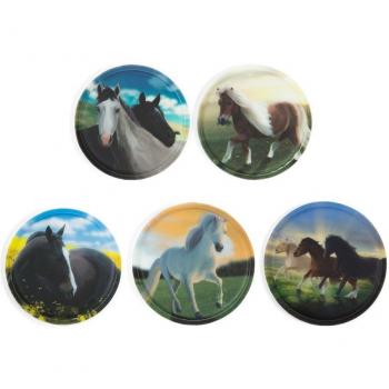 Set de Parches de Velcro Ergobag 5 Piezas Caballos Salvajes